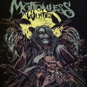 Motionless in white band tee!