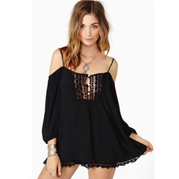 Nasty Gal Tops - Open Road Crochet Top