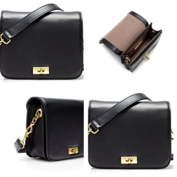 J. CREW Mini Black Leather Edie