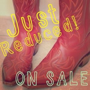 **SALE!** Tony Lama - Red Cowboy Boots
