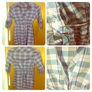 Dark purple button down shirt