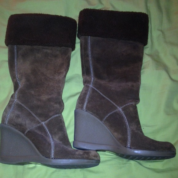 Kenneth Cole-brown tall boots