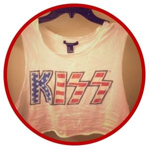 KISS crop top
