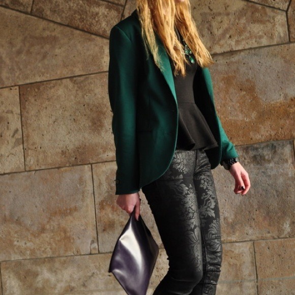 New York and Company Jackets & Blazers - Forest green blazer