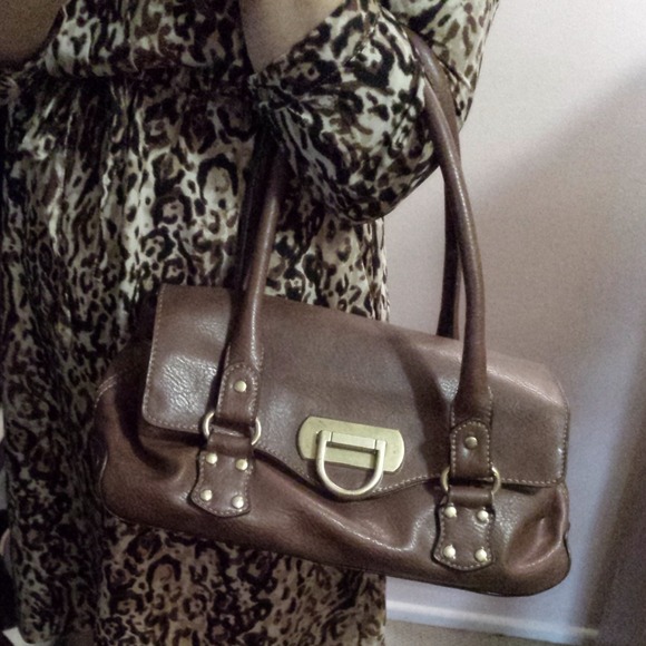 ☆SOLD☆Brown Nine West Satchel Pocketbook - Picture 4 of 4