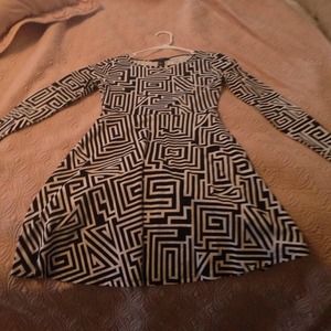 Black and white mod forever 21 dress