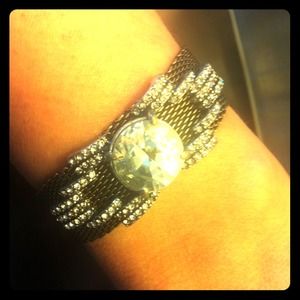 Art Deco dark gold-color bracelet. Mint condition.