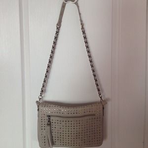 Urban Expressions Tan Studded Crossbody Bag