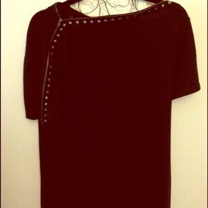 BCBGMaxazria black studded tee *reduced*