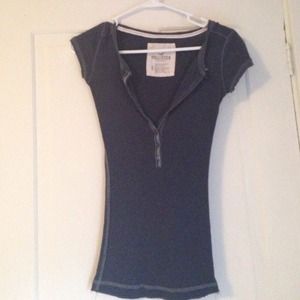 Blue Hollister button up