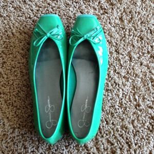 Green Jessica Simpson ballet flat