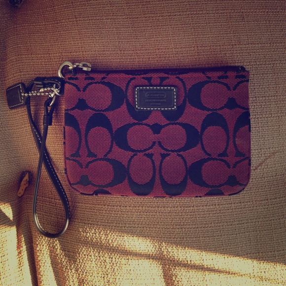Authentic coach wristlit