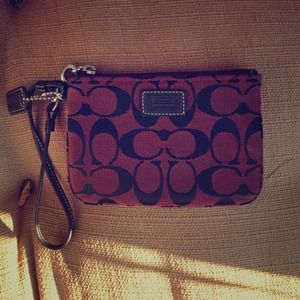 Authentic coach wristlit