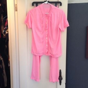 Pink pajama set