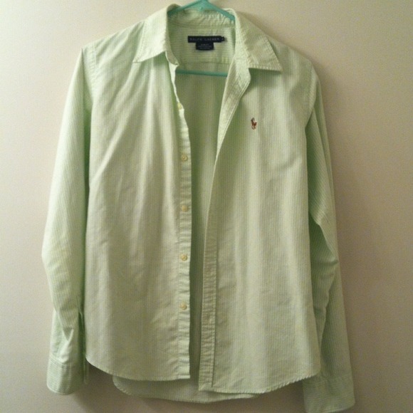 Women's slim fit size 8 POLO button up!