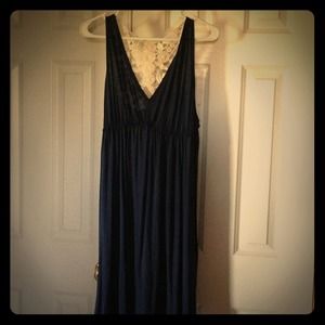 Mudd navy tank dress, empire waist
