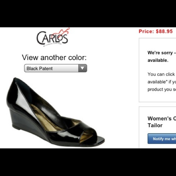 ⭐️REDUCED! Carlos Santana patent lucite wedge - Picture 4 of 4