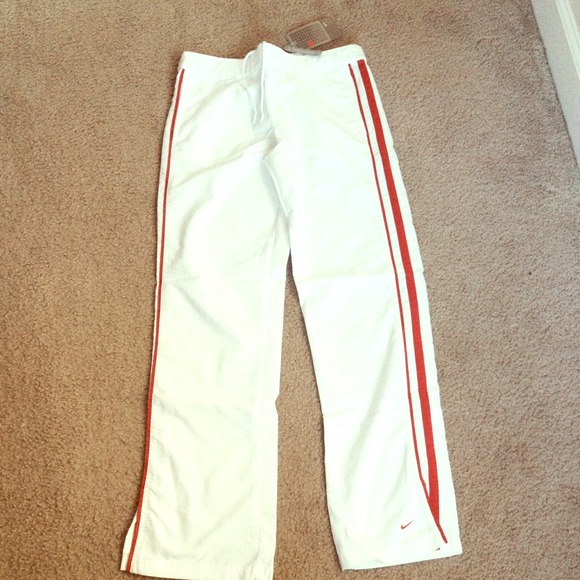 Nike white workout pants