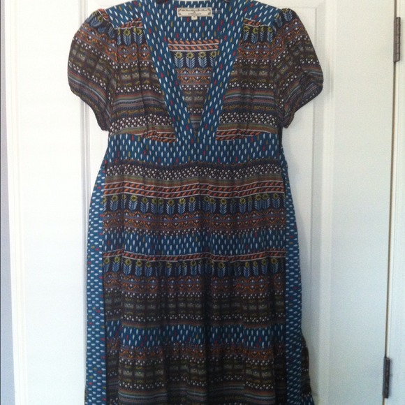 Anthropologie Dresses & Skirts - Patterned Silk Anthropologie Dress Anthropologie Dresses & Skirts - Patterned Silk Anthropologie Dress