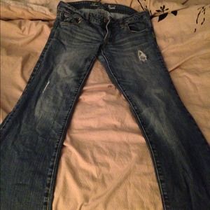 Boot cut leg jeans