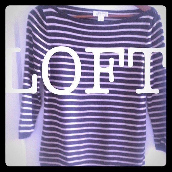 BUNDLED LOFT stripe top
