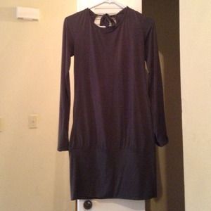 Grey DKNY long sleeve dress.
