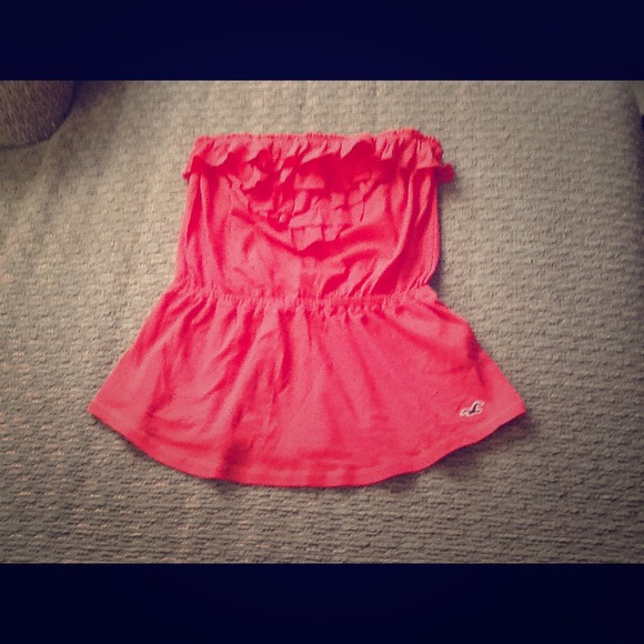 EUC! Girls Hollister Ruffle Front Tube Top.