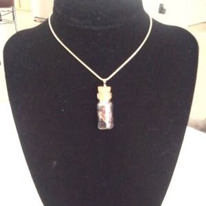 Specially made organic necklace-bottle