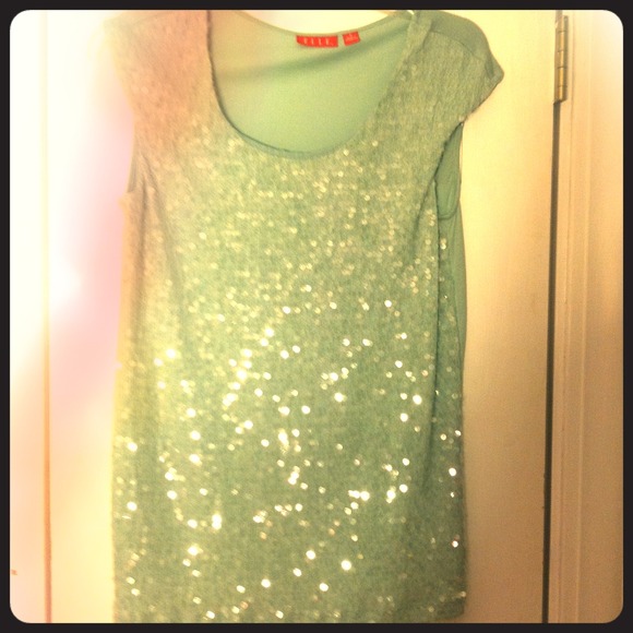 Mint sequin top, never worn