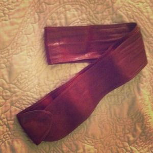 Vintage, genuine leather, tie belt