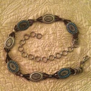 Southwestern genuine leather high quality belt