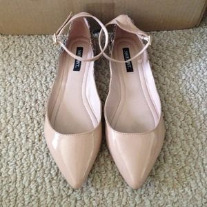 RESERVED Shoemint nude ankle strap flats