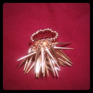 Spike Ring & Clutch Earrings