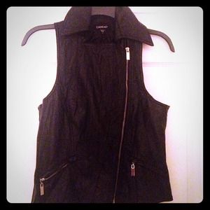 BEBE faux leather vest!