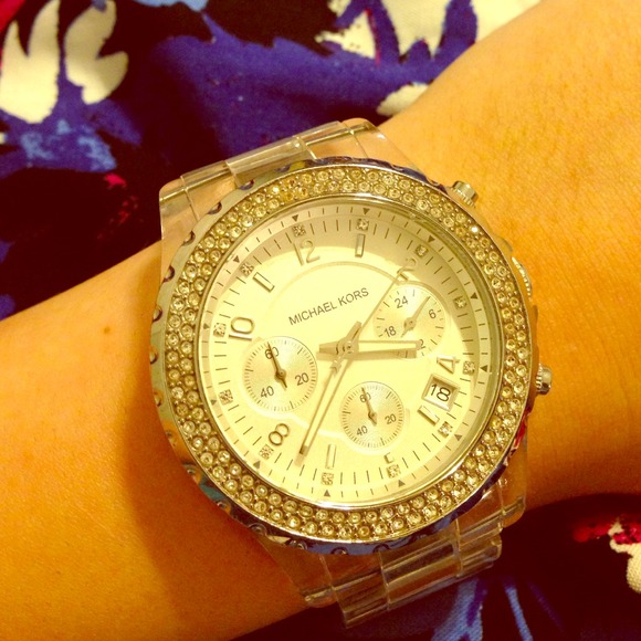 Michael Kors Accessories - Michael Kors Crystal Clear Watch Crystal Dial