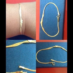 SOLD SOLD Stamped 14 karat gold bracelet