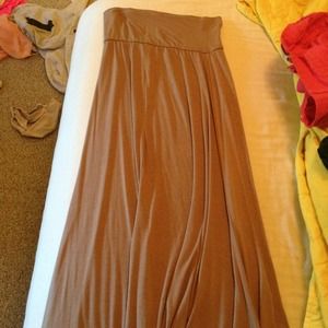 Tan maxi skirt