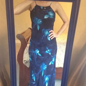 Blue maxi dress
