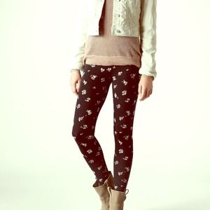 Pink Floral Leggings