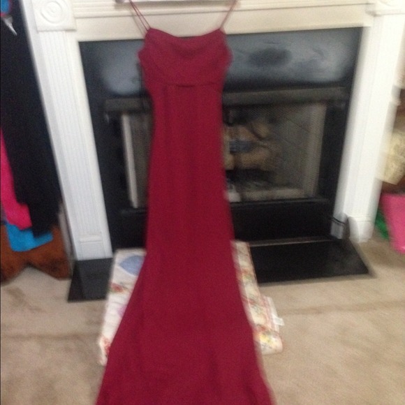 Burgundy prom or bridesmaid dress