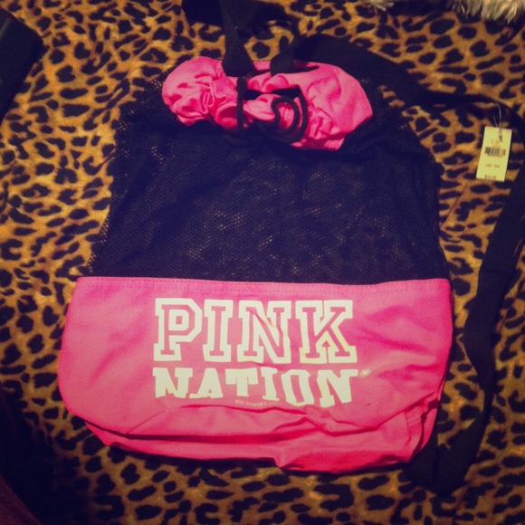 VS PINK Mesh Backpack