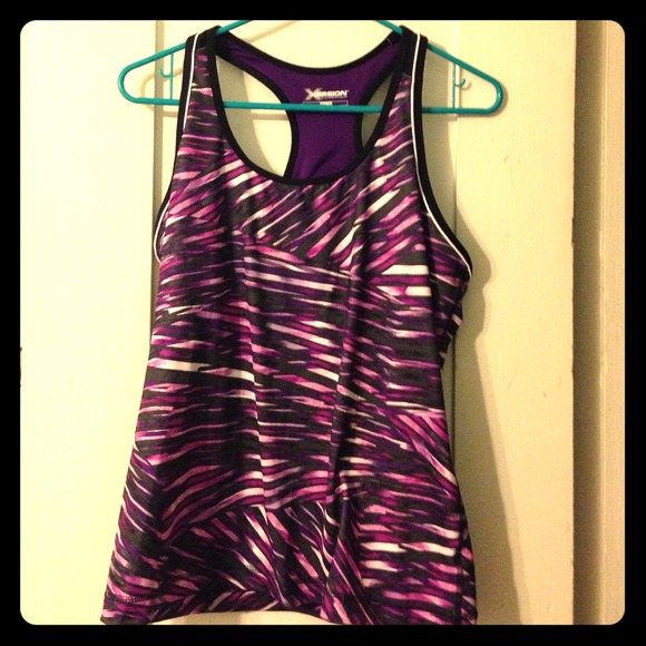 Purple Workout Top w/ built in bra