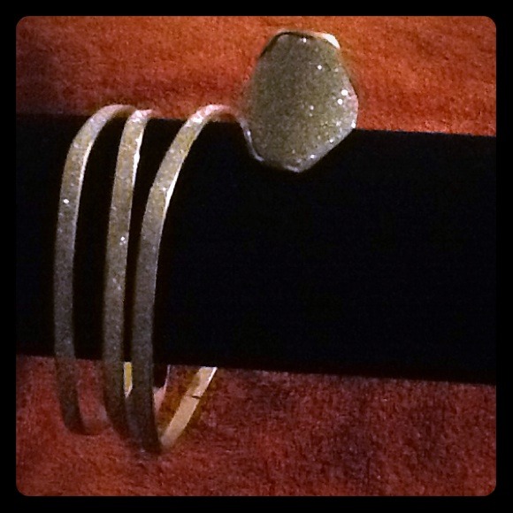 Diamond Dust Bangle and Ring Set - Picture 1 of 1