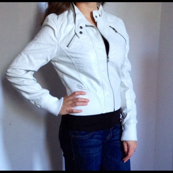 RESERVED Edgy Faux-Leather Jacket