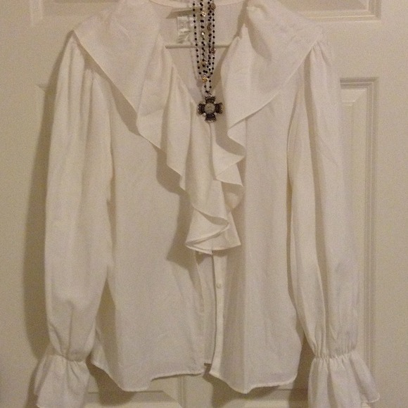 White poet blouse Clearance