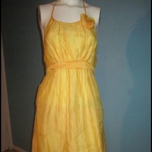Yellow Halter Dress