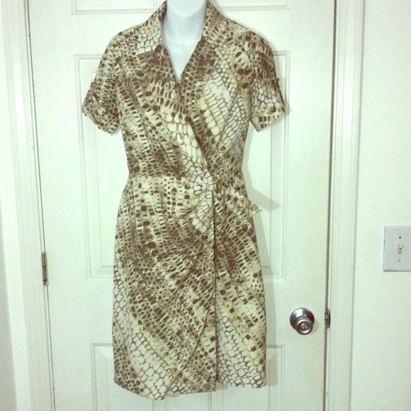 Snake skin pattern dress