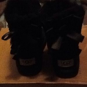 Black UGG Australia Boots (Bailey Bow)
