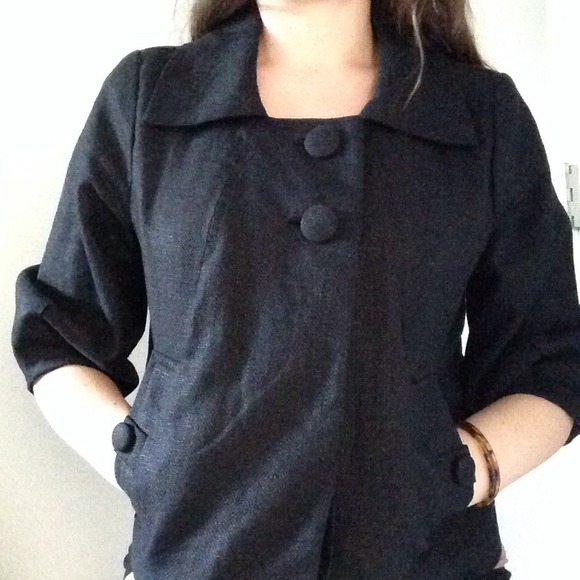 H&M Jackets & Blazers - 💔 Bundled 💔Black H&M Vintage Style Swing Coat