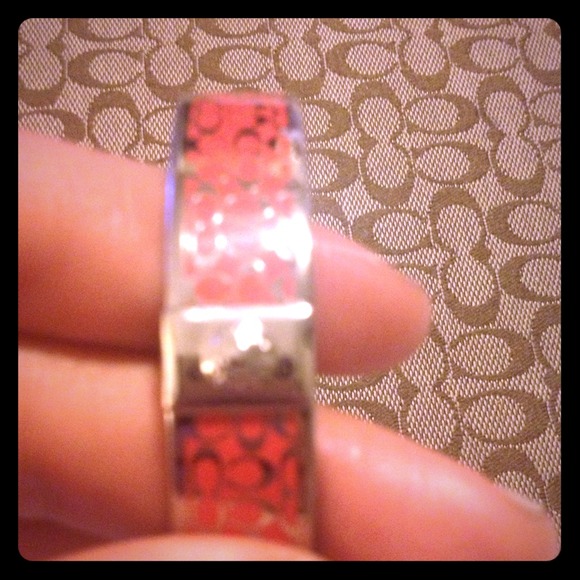 Coral coach bracelet
